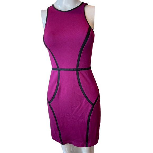 Neiman Marcus Dresses & Skirts - Cusp By Neiman Marcus Womens Colorblock Scuba Sheath Outline Dress Purple SZ XS